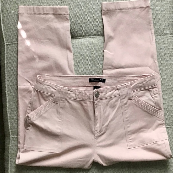 Baccini Pants - Baccini Pale Pink Cropped Pants Sz 10
